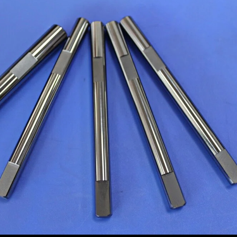 Precision Groove Accuracy ±0.003mm Non-magnetic Tungsten Carbide Drive Shaft for Semiconductor and Medical Equipment