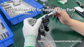 Kiểm tra QC thủ công 100% | Gia công chính xác thanh cacbua vonfram, thanh, xi lanh, pít tông và trục